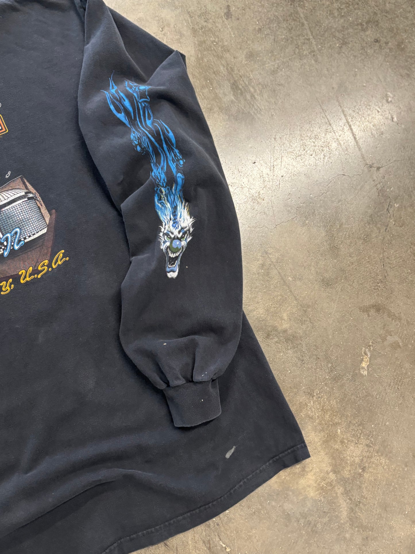 Vintage Harley Davidson Bleach Splattered Dice long sleeve size xxxl