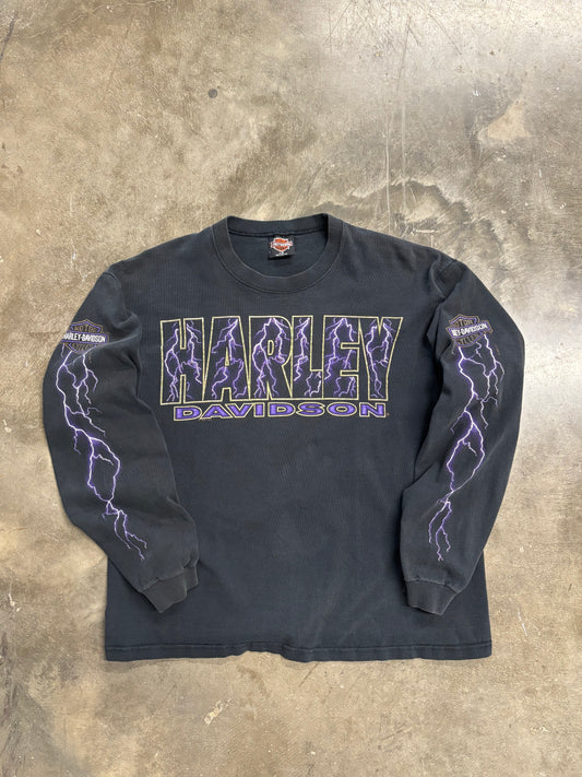 Vintage Harley Davidson Lightning long sleeve size large