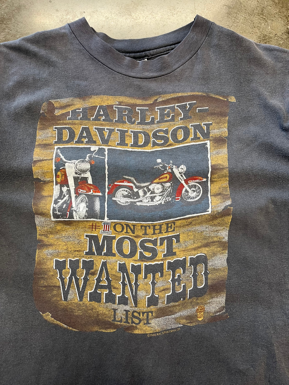 Vintage 80’s Harley Davidson smoked the f out most wanted shirt size large