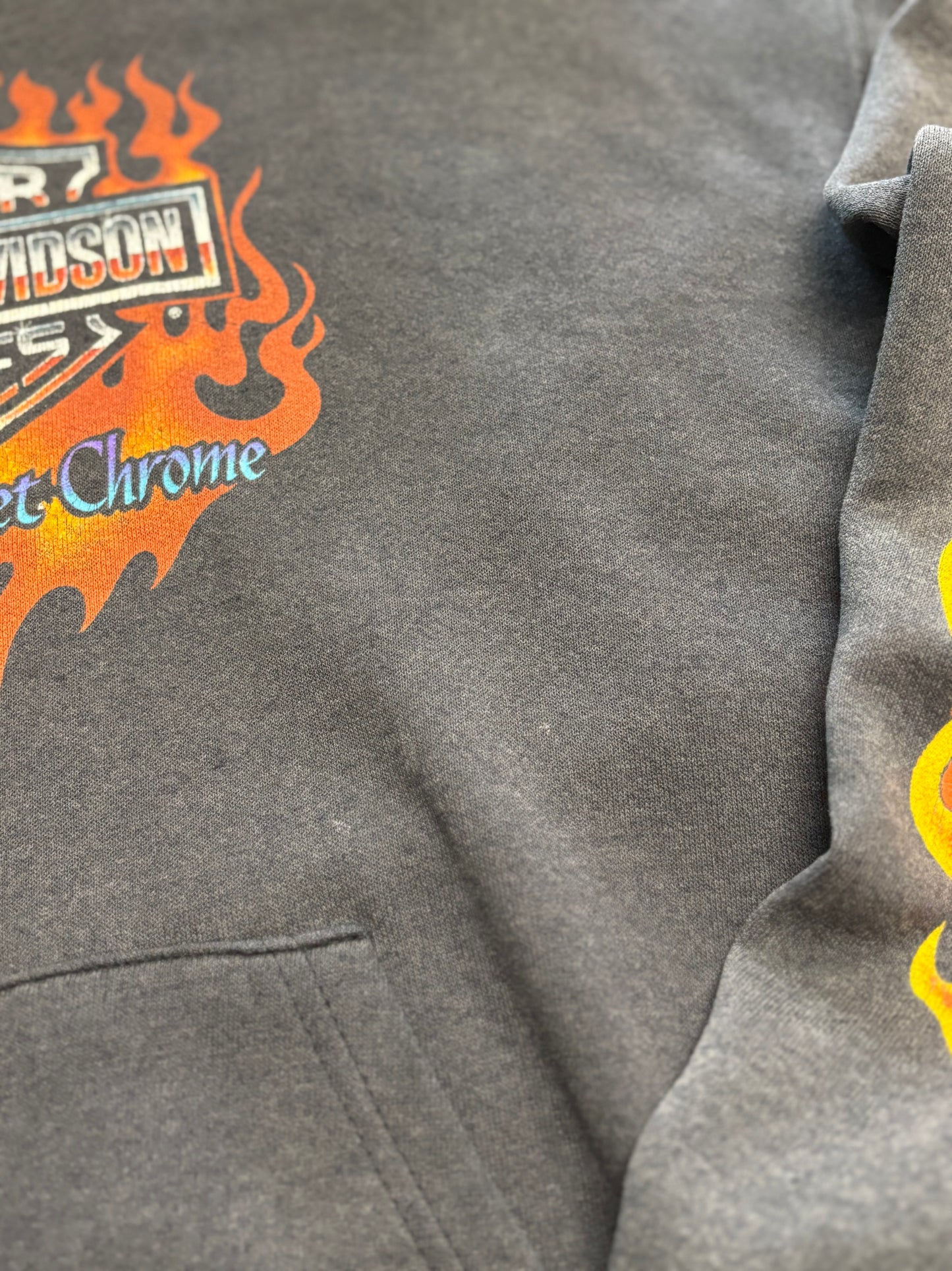 Vintage Harley Davidson Chrome sweet chrome hoodie size extra large