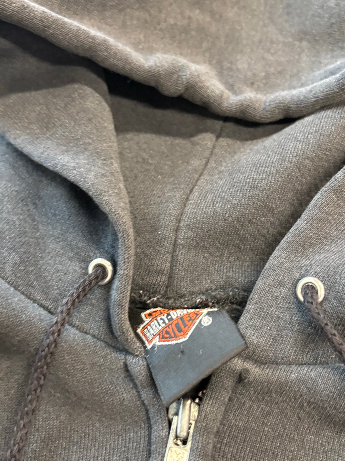 Vintage Harley Davidson zip up hoodie size medium