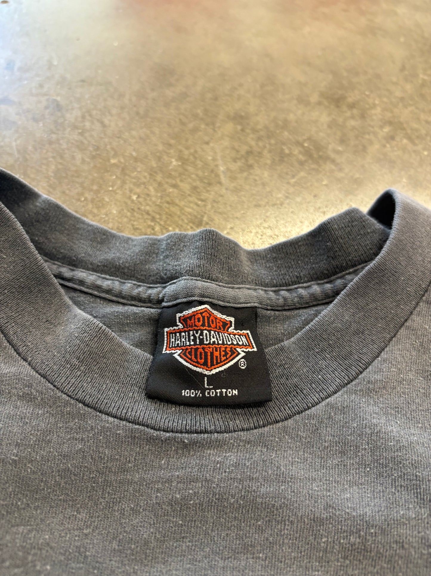 Vintage Fragment Faded Harley Davidson Eagle shirt size large