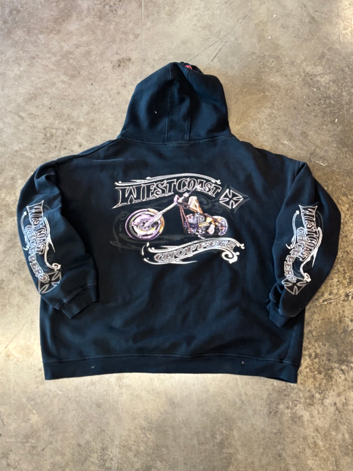 Vintage West Coast Choppers boxy hoodie size xxl