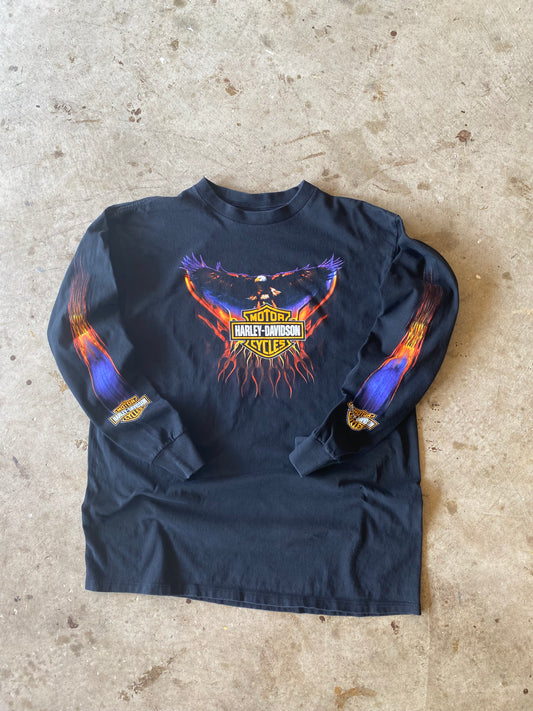 Vintage Harley Davidson Soaring Purple Eagle Size Extra Large