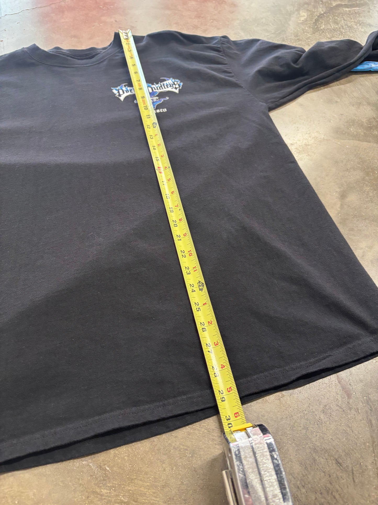 Vintage Dudley Perkins flame sleeve long sleeve size xl