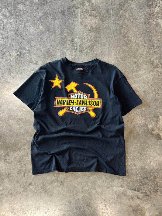 Vintage Harley Russia shirt size large