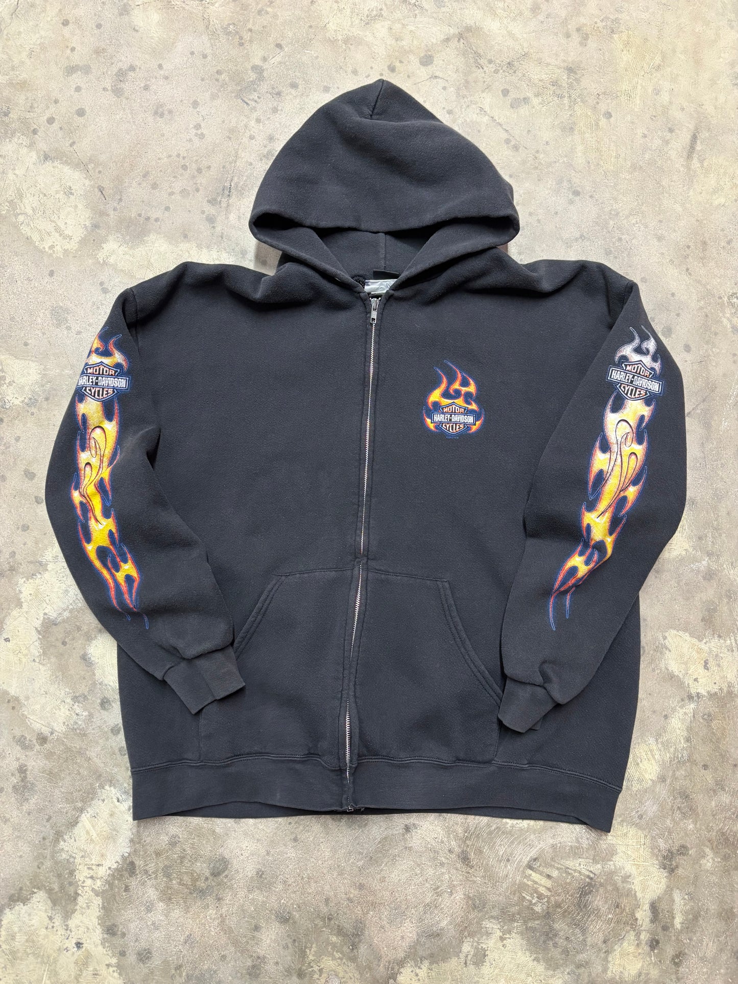 Vintage Harley Davidson Zip up hoodie size XXL