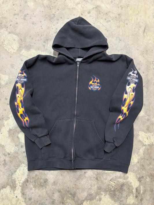 Vintage Harley Davidson Zip up hoodie size XXL