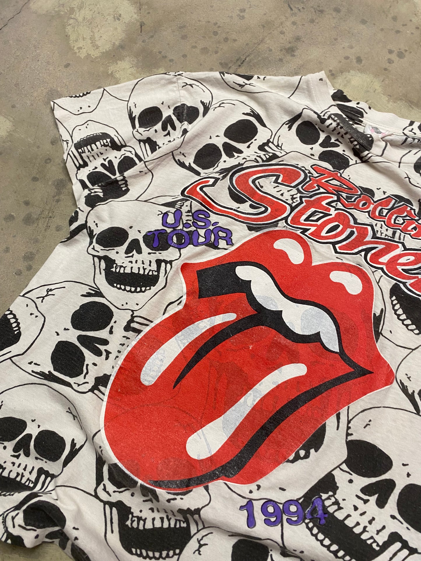 Vintage Rolling Stones Voodoo Lounge AOP shirt size XL
