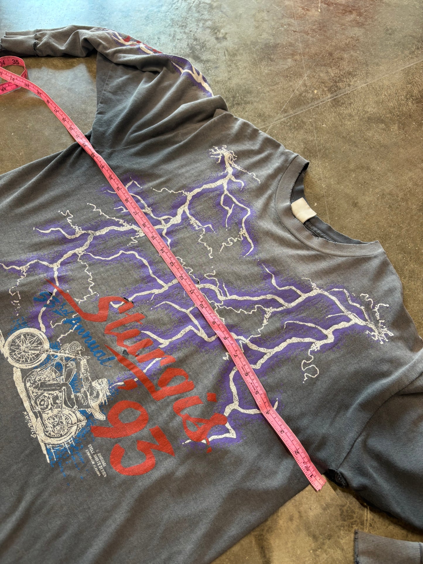 Vintage Sturgis 93 Lightning shirt size xl