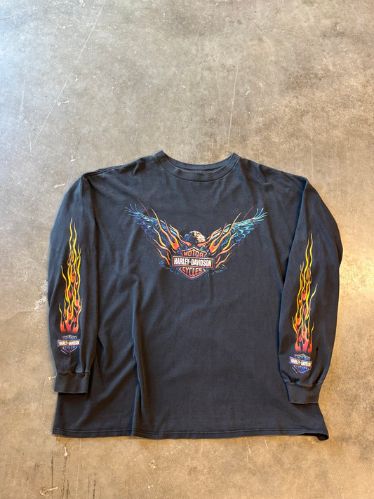 Vintage Harley Davidson Eagle long sleeve size xxl