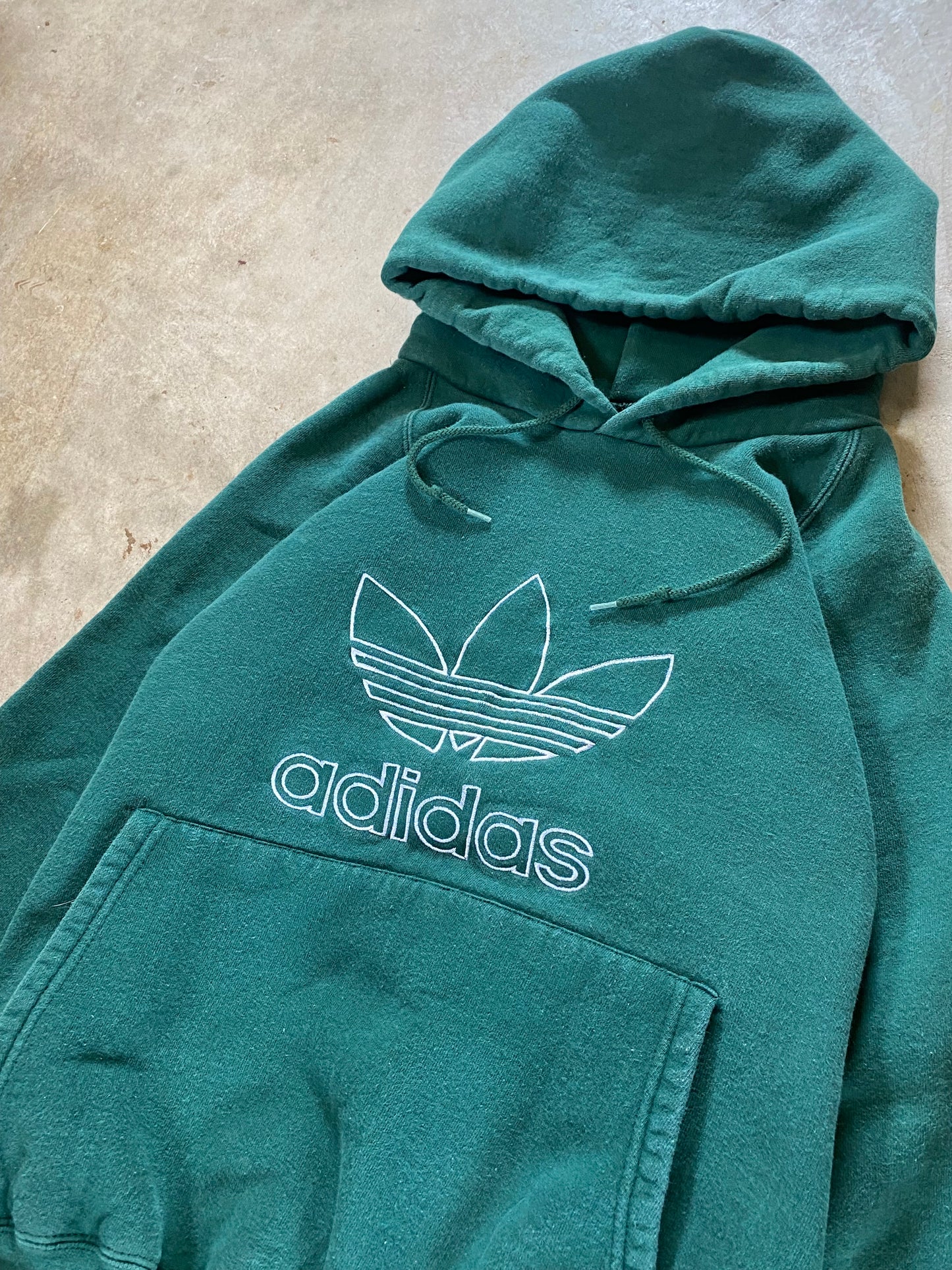 Vintage Adidas Trefoil Earth Tone Hoodie Size S/M