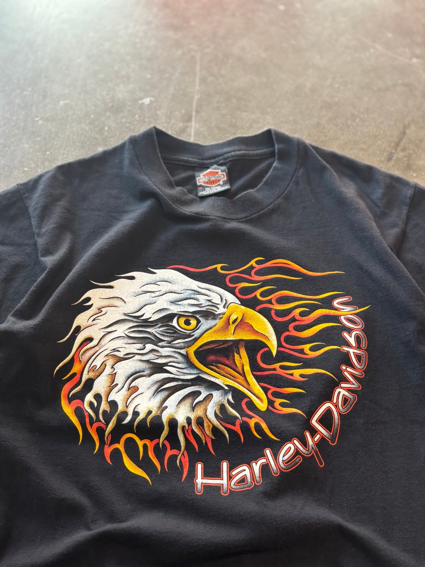 Vintage Harley Flaming screaming eagle shirt size medium