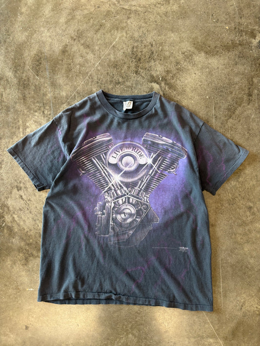 Vintage Thunder and Lightning Shovelhead shirt size extra large