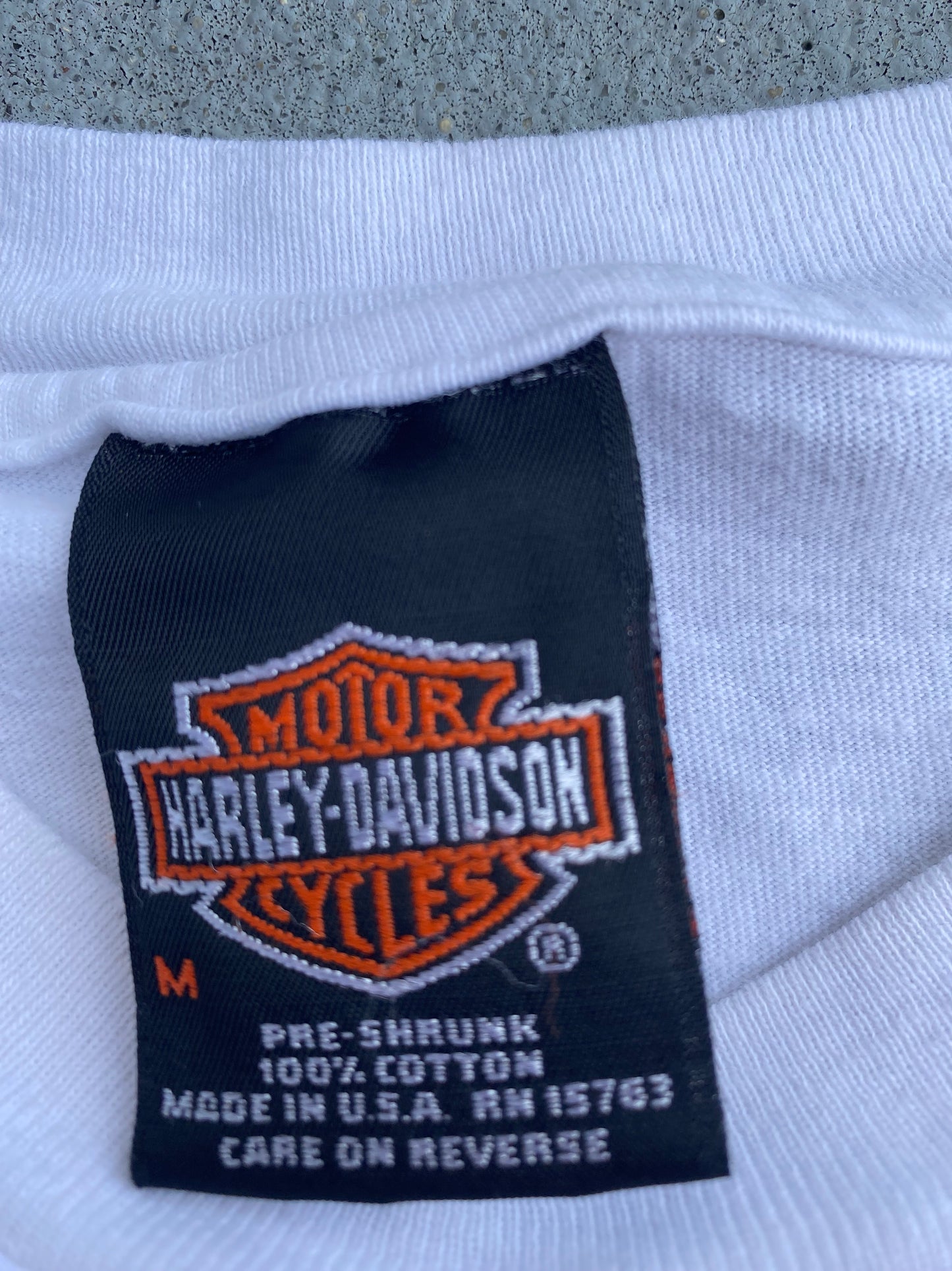 Vintage Harley Davidson Blue Flame Eagle Long sleeve size medium