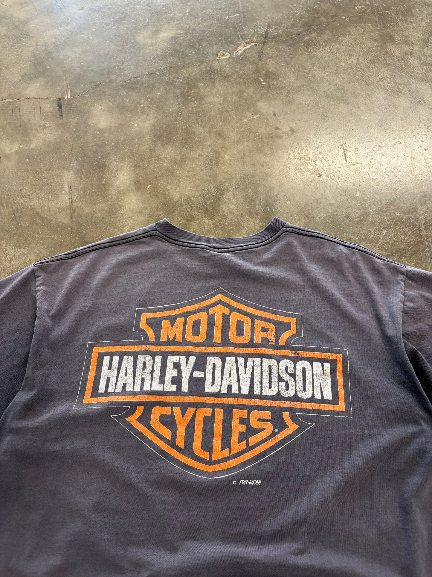 Vintage Faded Out Harley Davidson Screaming Eagle shirt size xl
