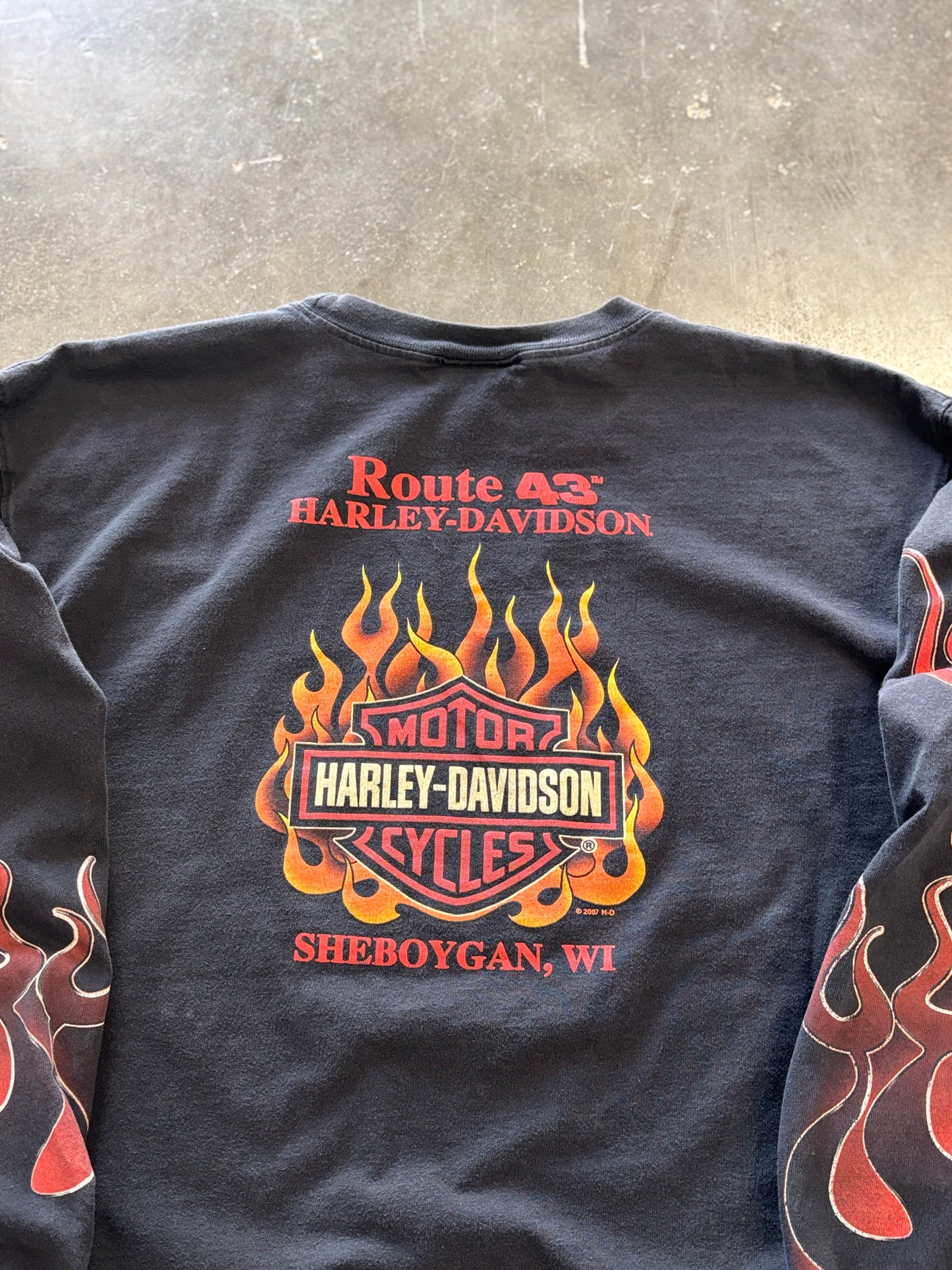 Vintage Harley Davidson Magma Long sleeve size large