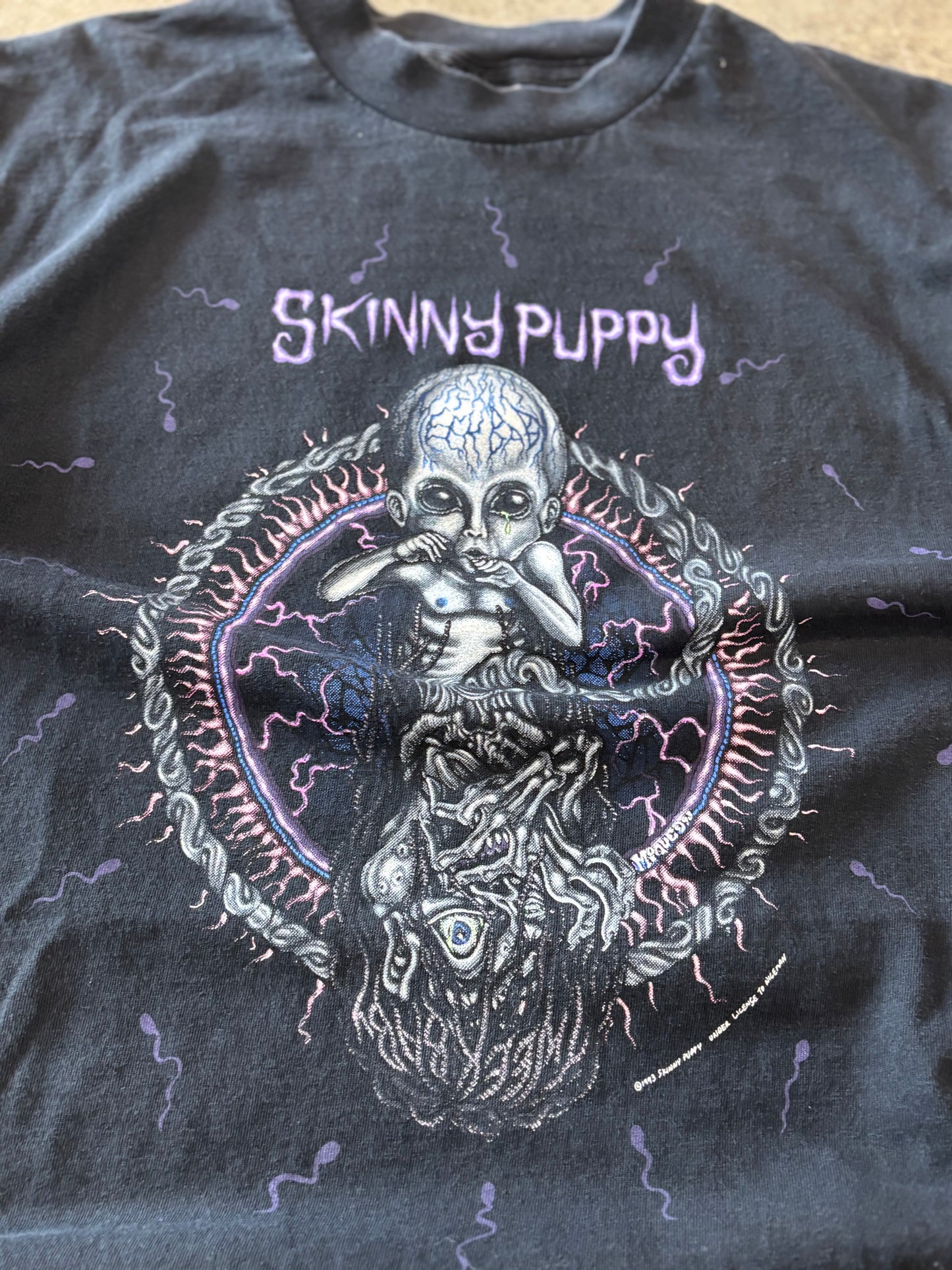 Vintage Skinny Puppy band shirt size large