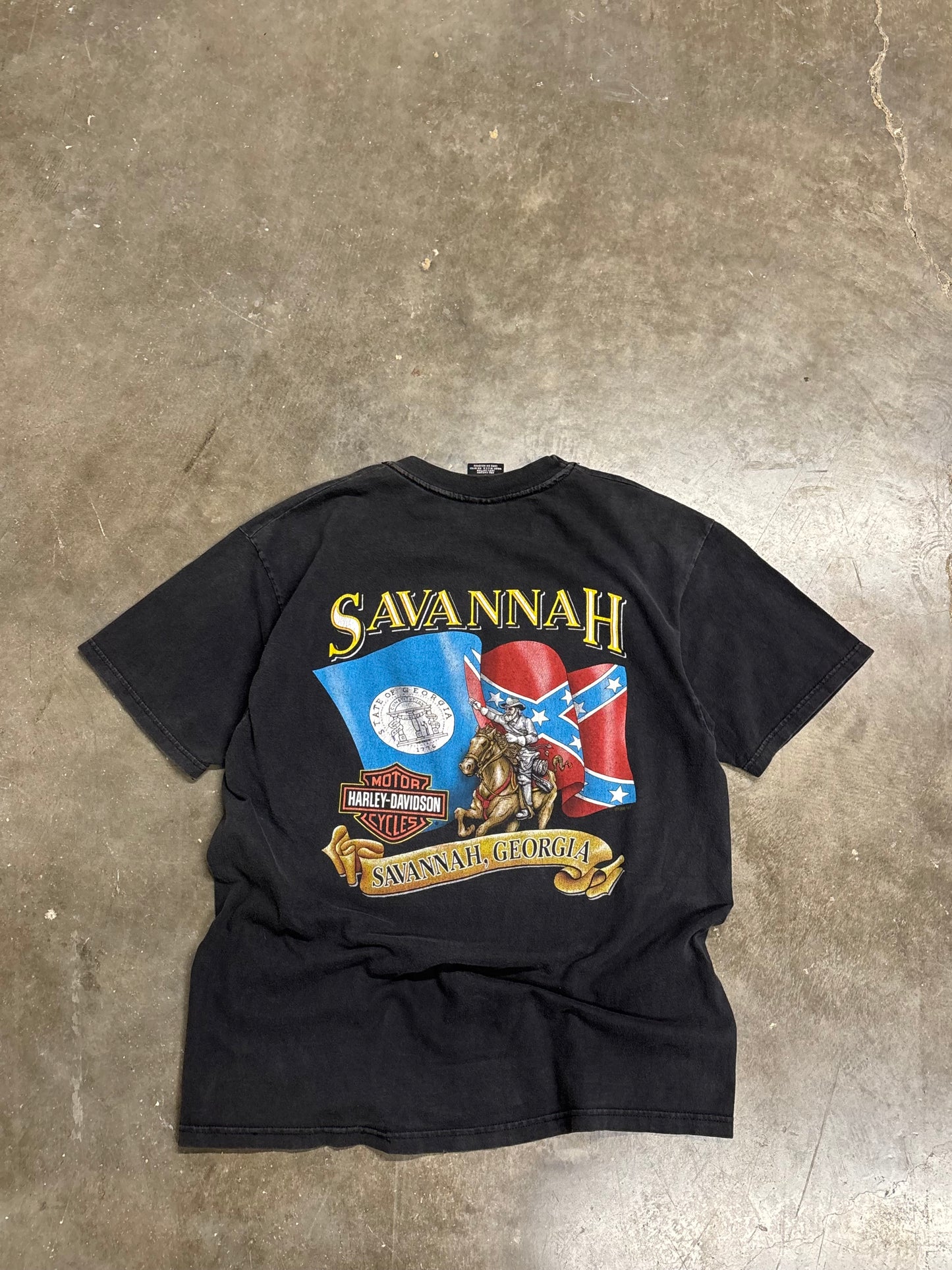 Vintage Harley Davidson bone shirt size large