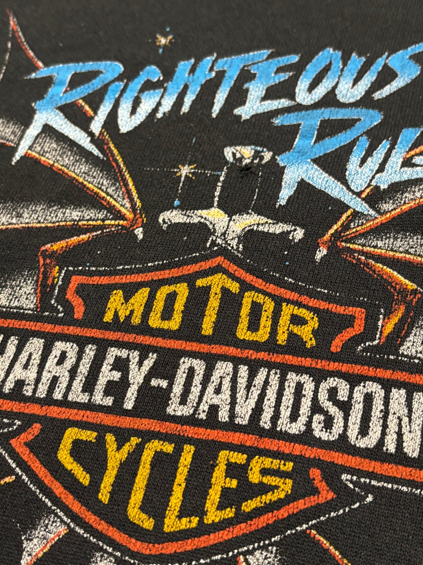 Vintage 80’s Harley Davidson Righteous Ruler sweatshirt size xxl