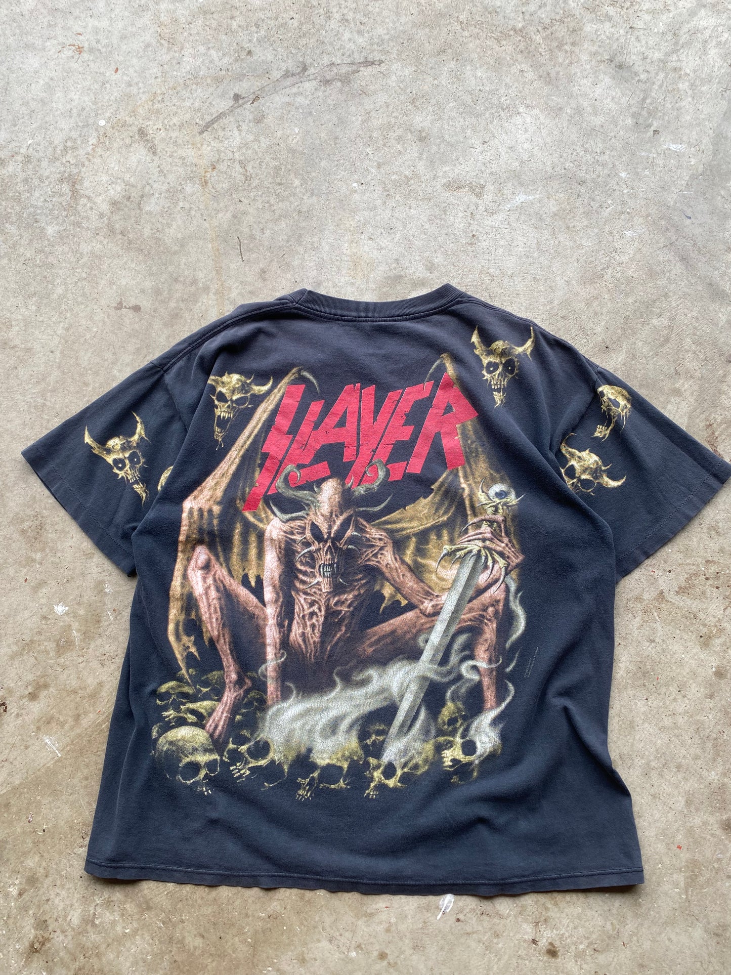 Vintage slayer 1993 AOP shirt size extra large