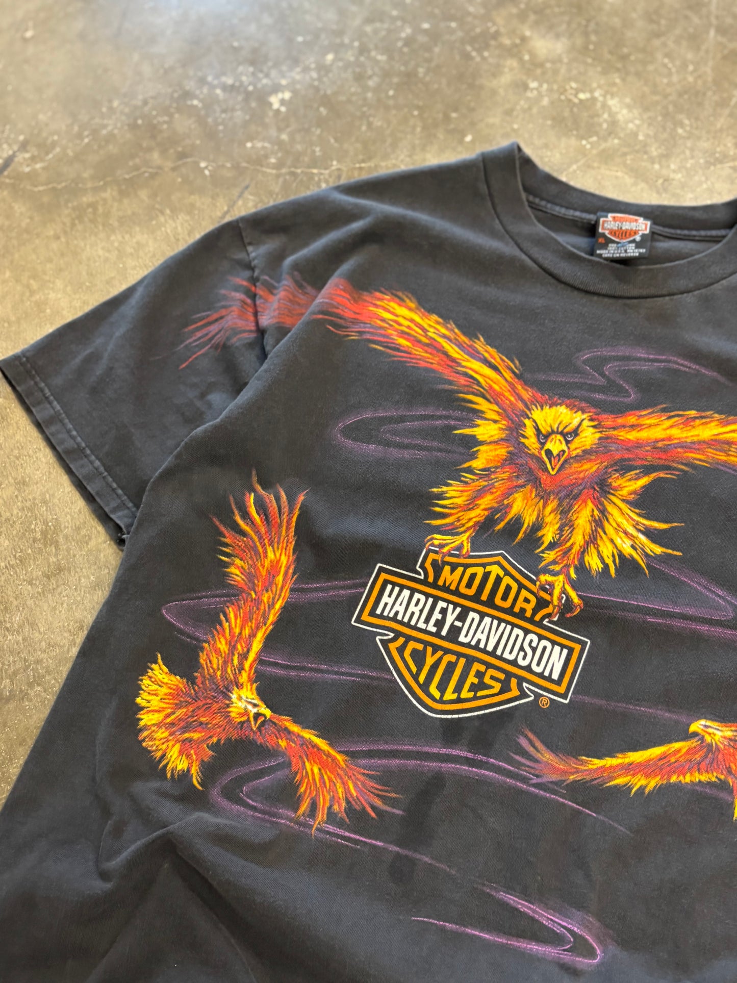 Vintage Harley Davidson Eagle AOP size extra large