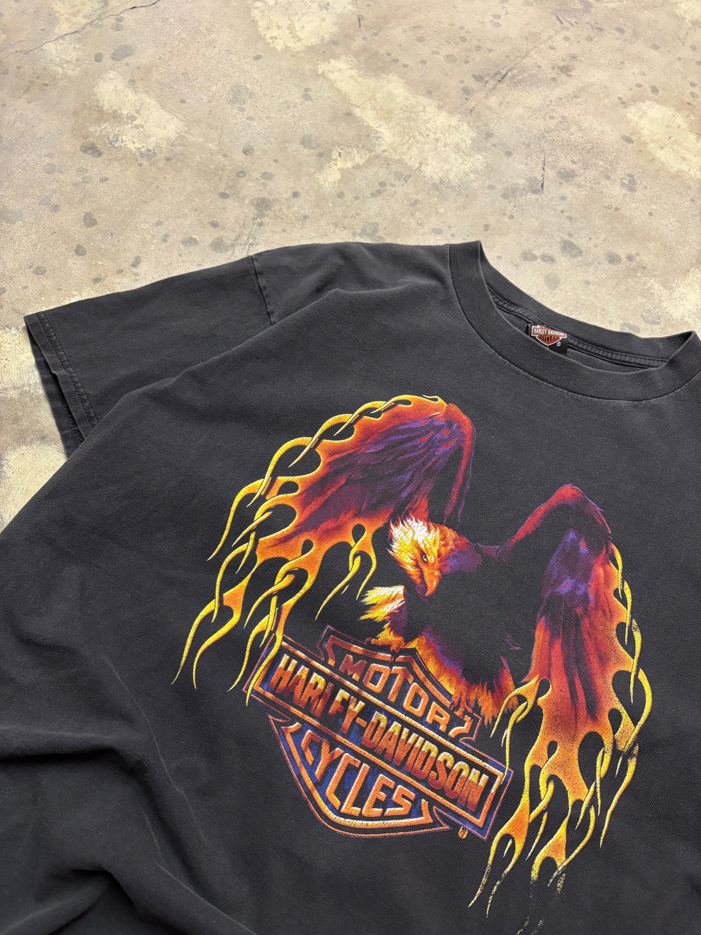 Vintage Harley Davidson Flaming Eagle shirt size extra large