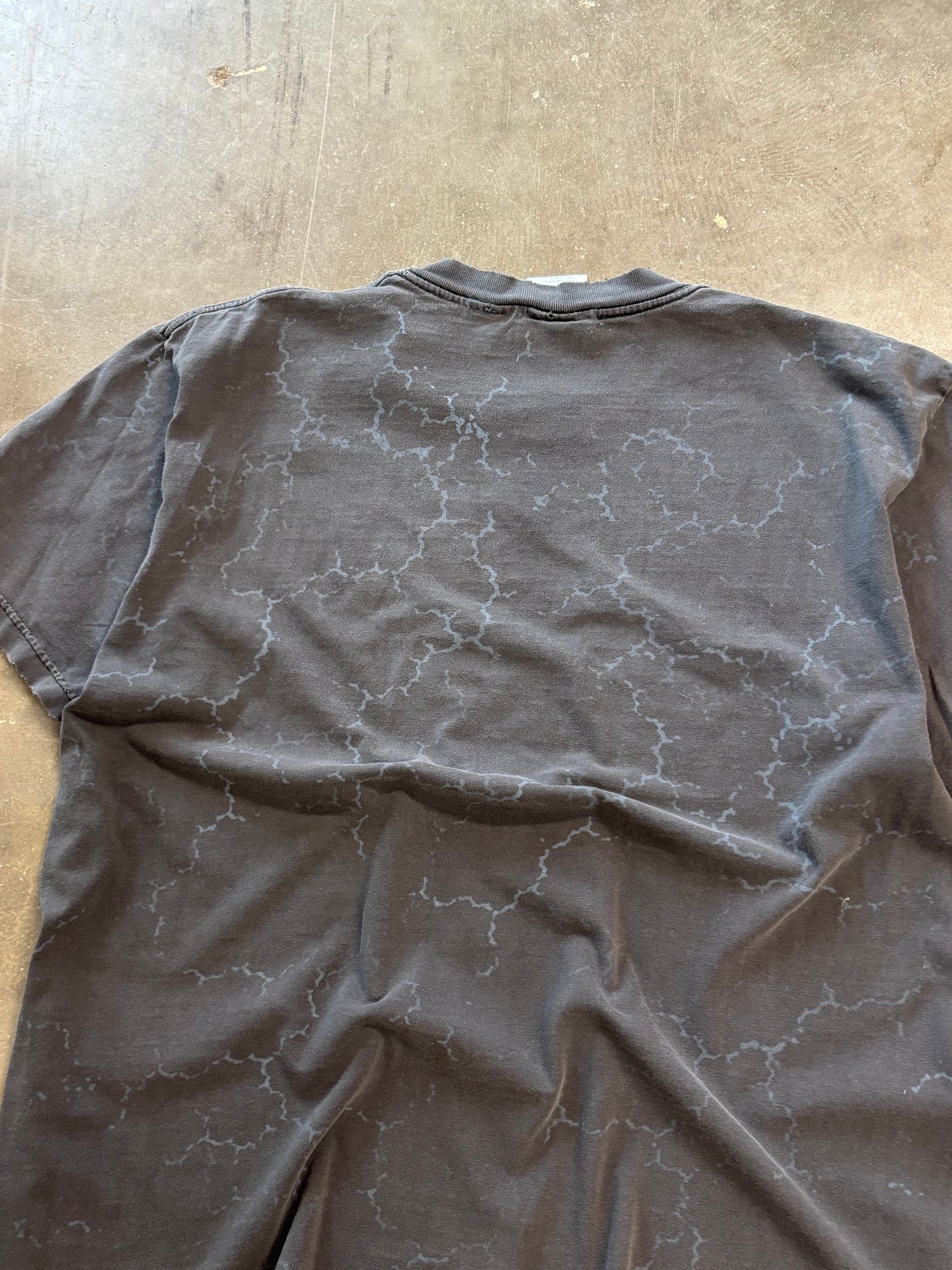 Vintage Harley Davidson engine lightning aop shirt size large