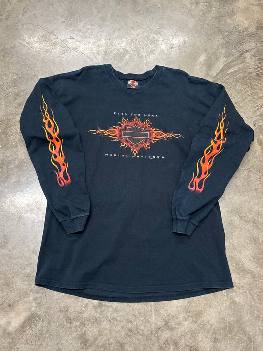 Vintage Harley Davidson feel the heat long sleeve size xxl
