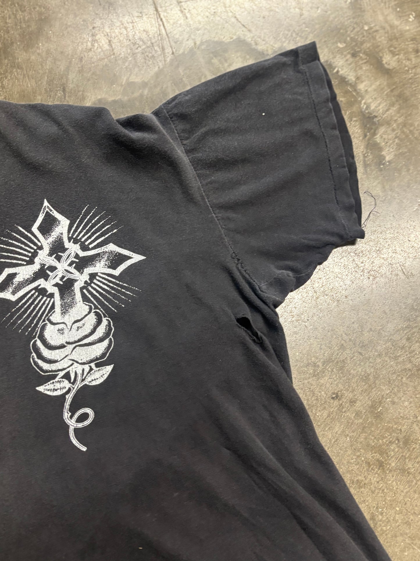 Vintage Thrashed and Boxy Virgin Mary shirt size XL
