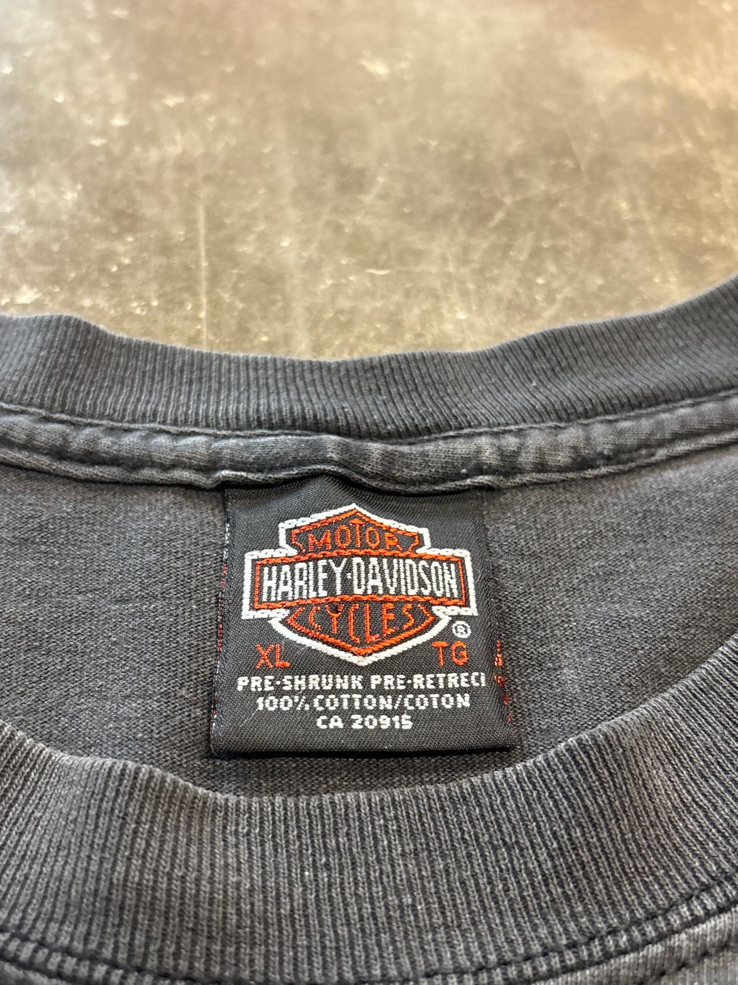 Vintage Harley Davidson thrashed and faded where legends roam shirt size xl
