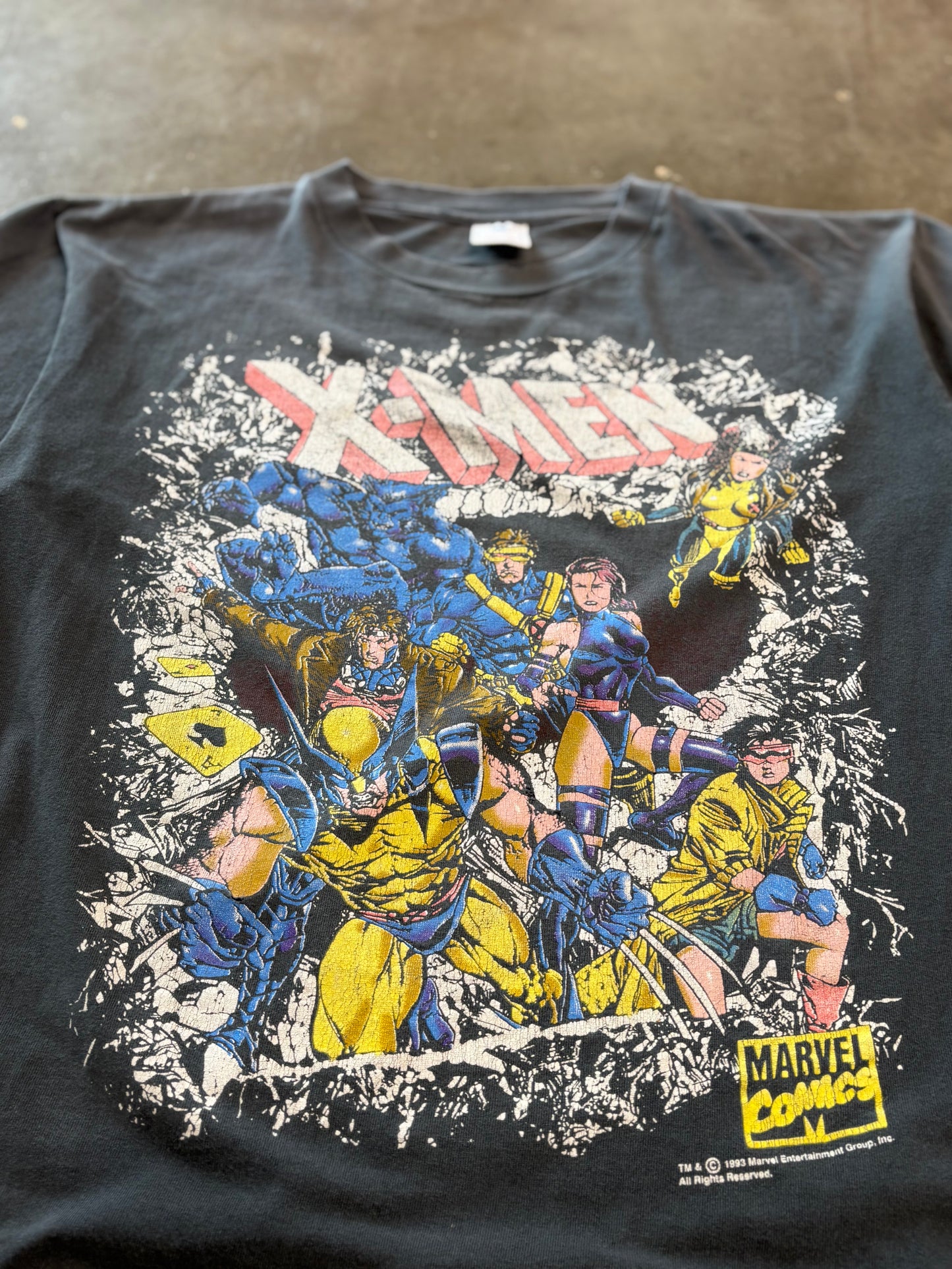 Vintage Faded Out X Men shirt size large