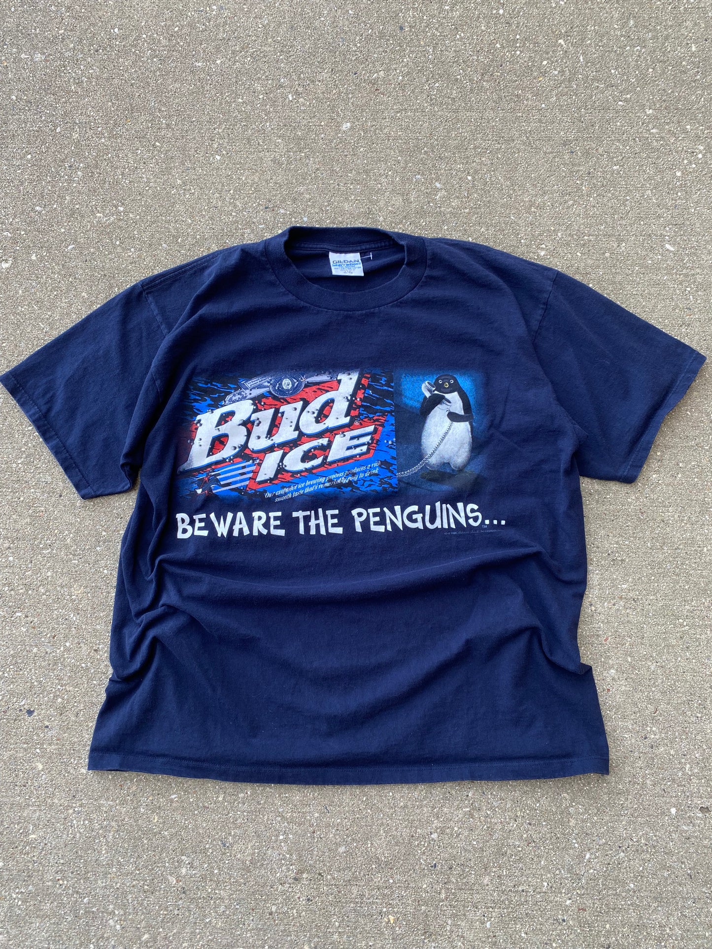Vintage Bud Ice Penguin shirt Size XL