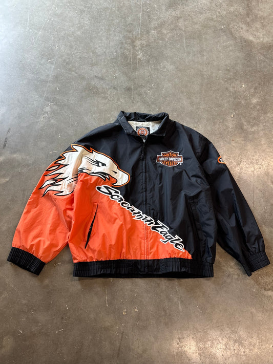 Vintage Harley Davidson Screaming Eagle windbreaker size xxl