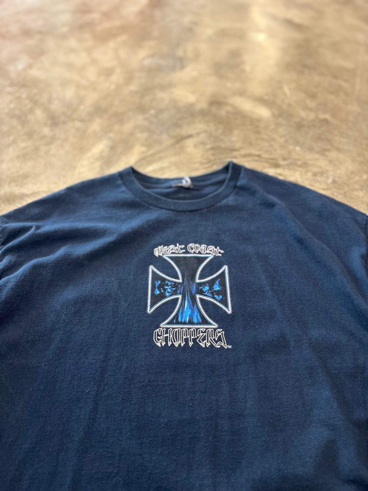 Vintage West Coast choppers navy shirt size xxl
