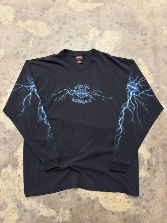 Vintage Harley Davidson Lightning long sleeve size extra large