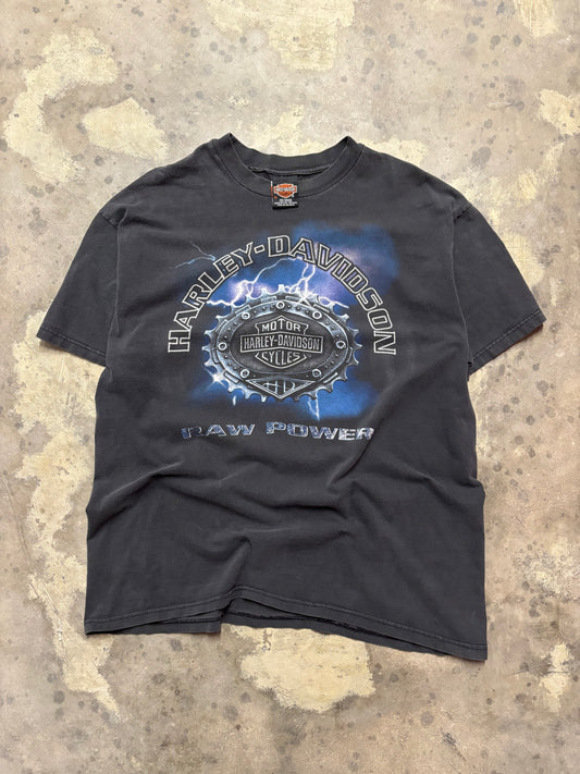 Vintage Harley Davidson lightning iron shirt size XL