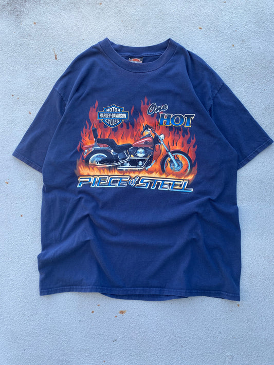 Vintage Harley One hot piece of steel shirt Size XL