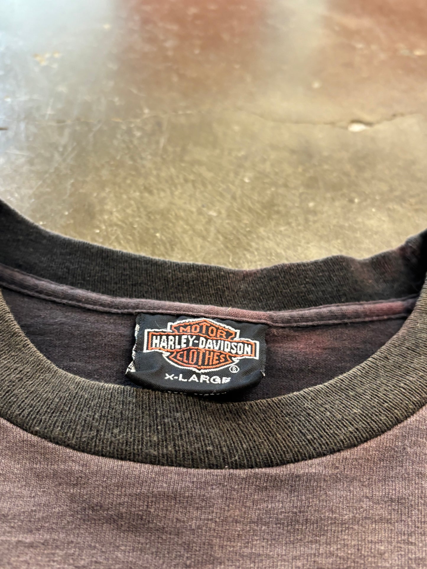 Vintage Harley Davidson Faded out Eagle dragon shirt size extra large