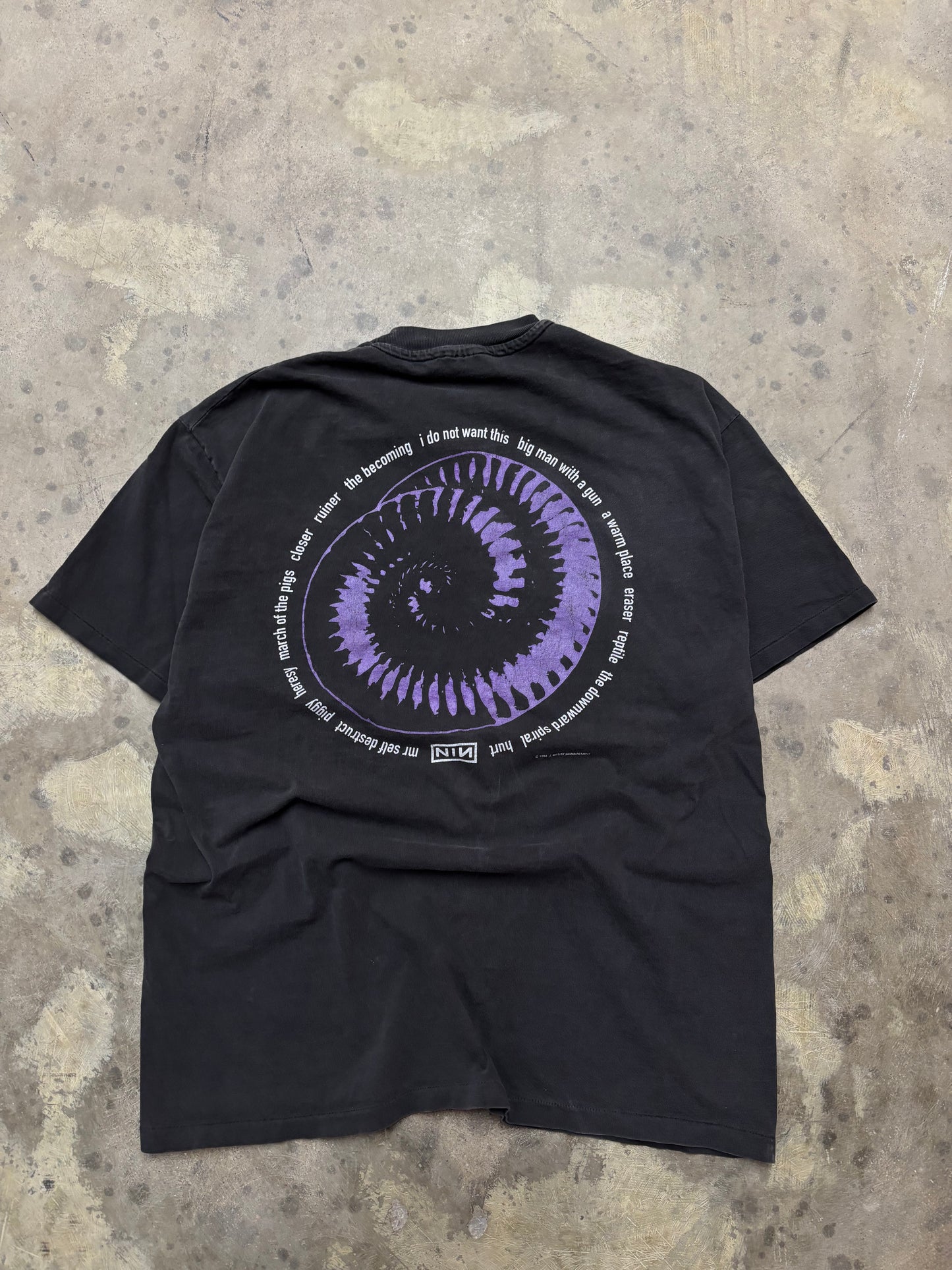 Vintage Nine Inch Nails Downward Spiral shirt size XL