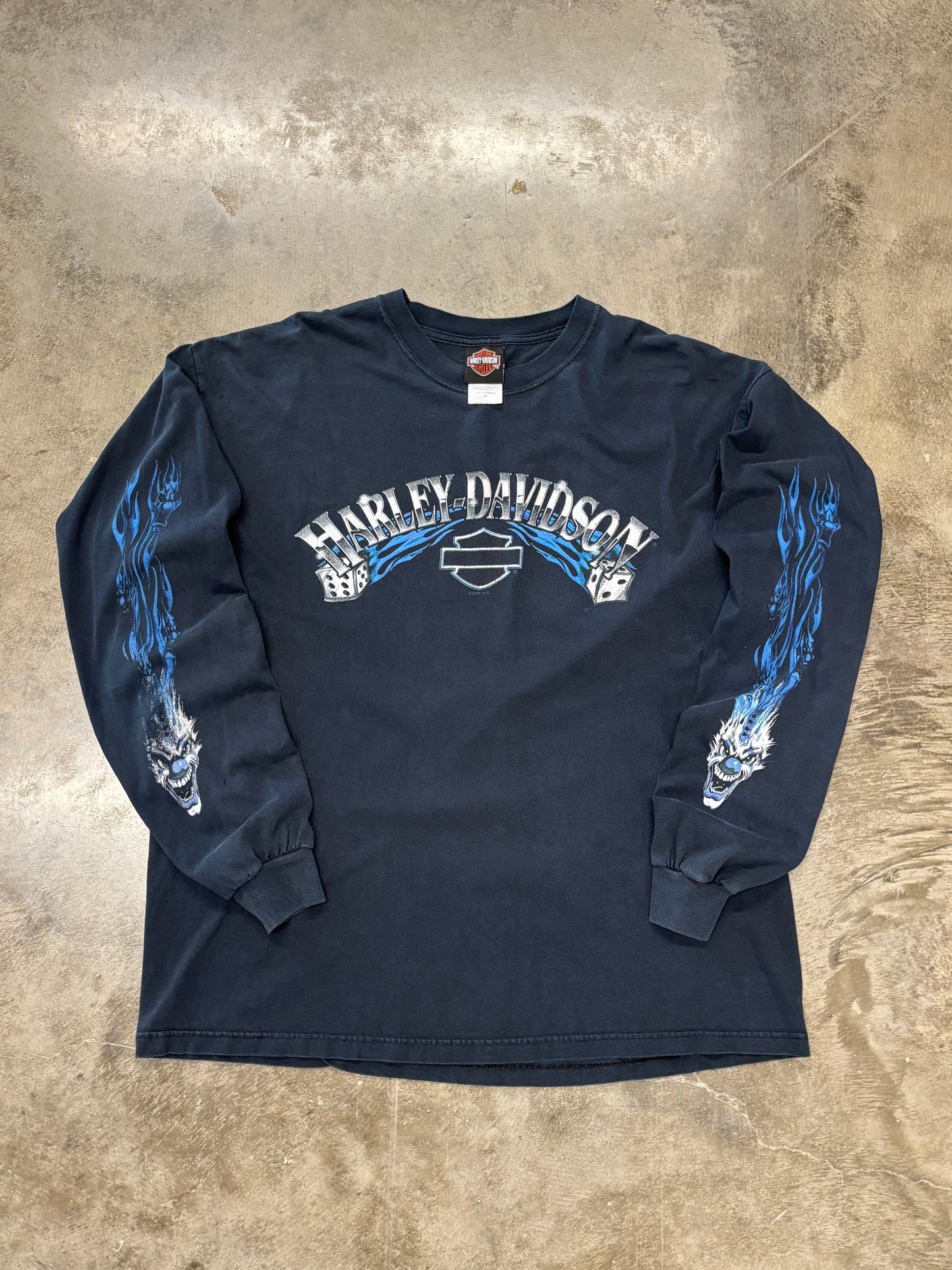 Vintage Harley Davidson Dice long sleeve size xl
