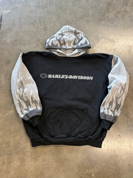 Vintage Harley Davidson Flame hoodie size xl
