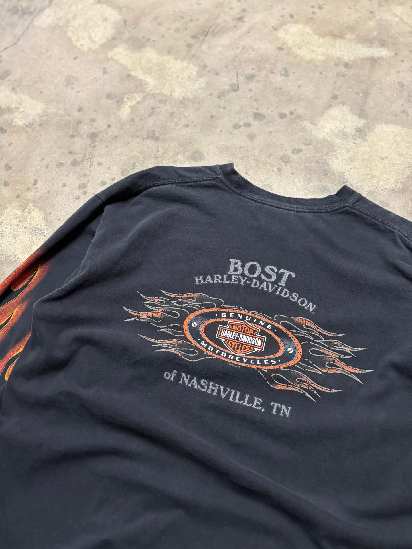 Harley Davidson Script Inferno size extra large long sleeve shirt