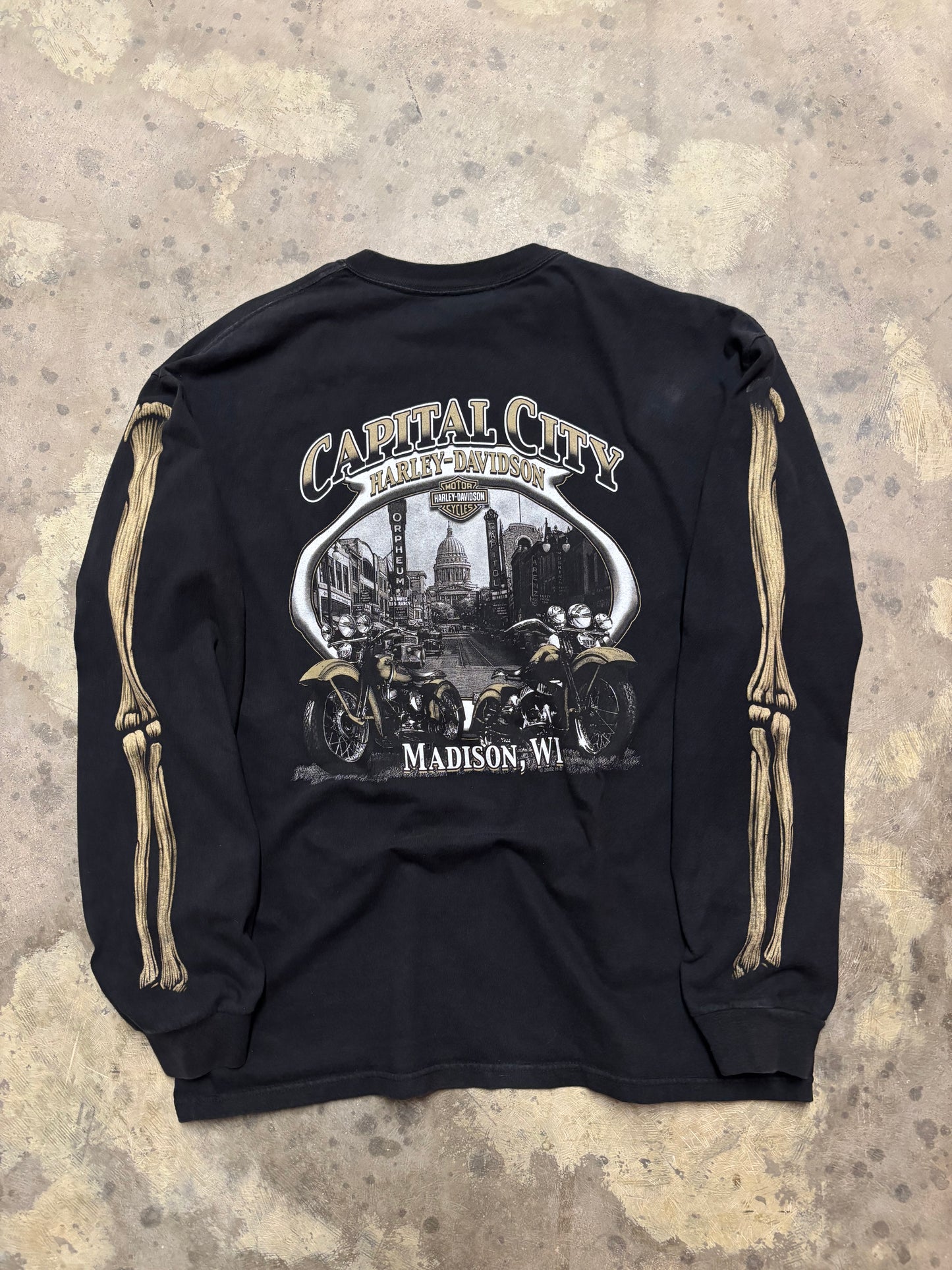 Harley Davidson what the skelly long sleeve size extra large shirt