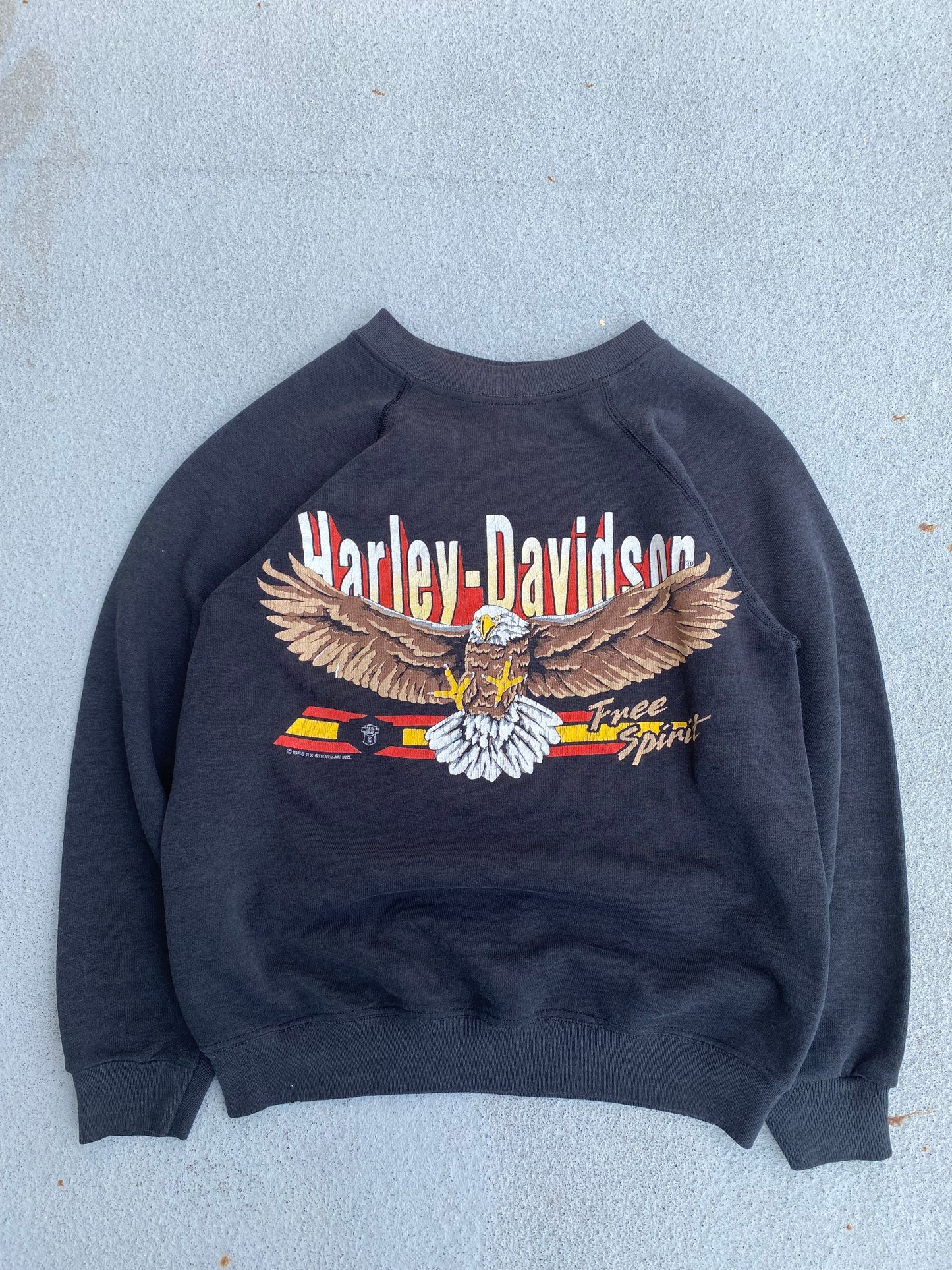 Vintage 80’s Harley Davidson Free spirit Sweatshirt Size Small