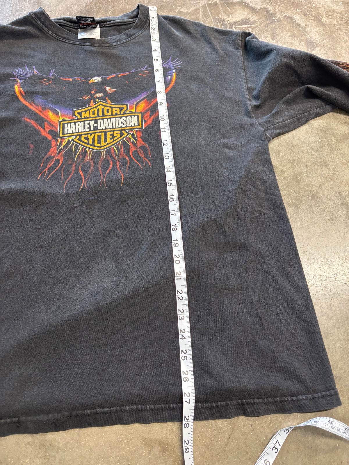 Vintage Harley Davidson Flaming Eagle long sleeve  size large