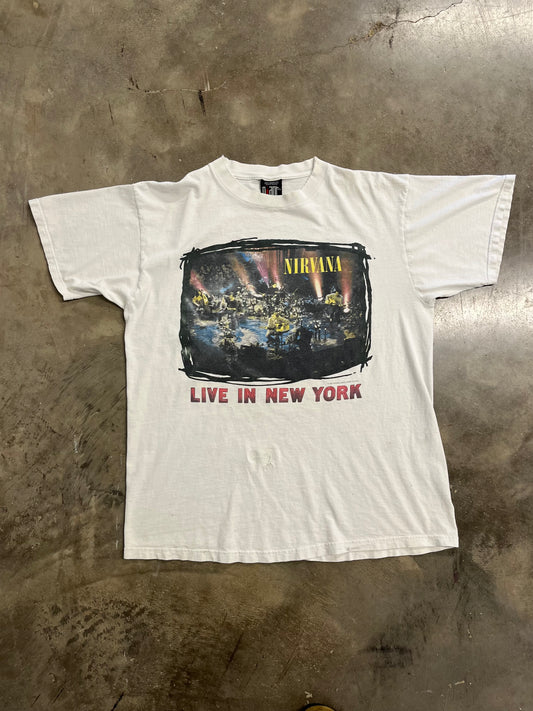 Vintage Nirvana Live in New York shirt size XL