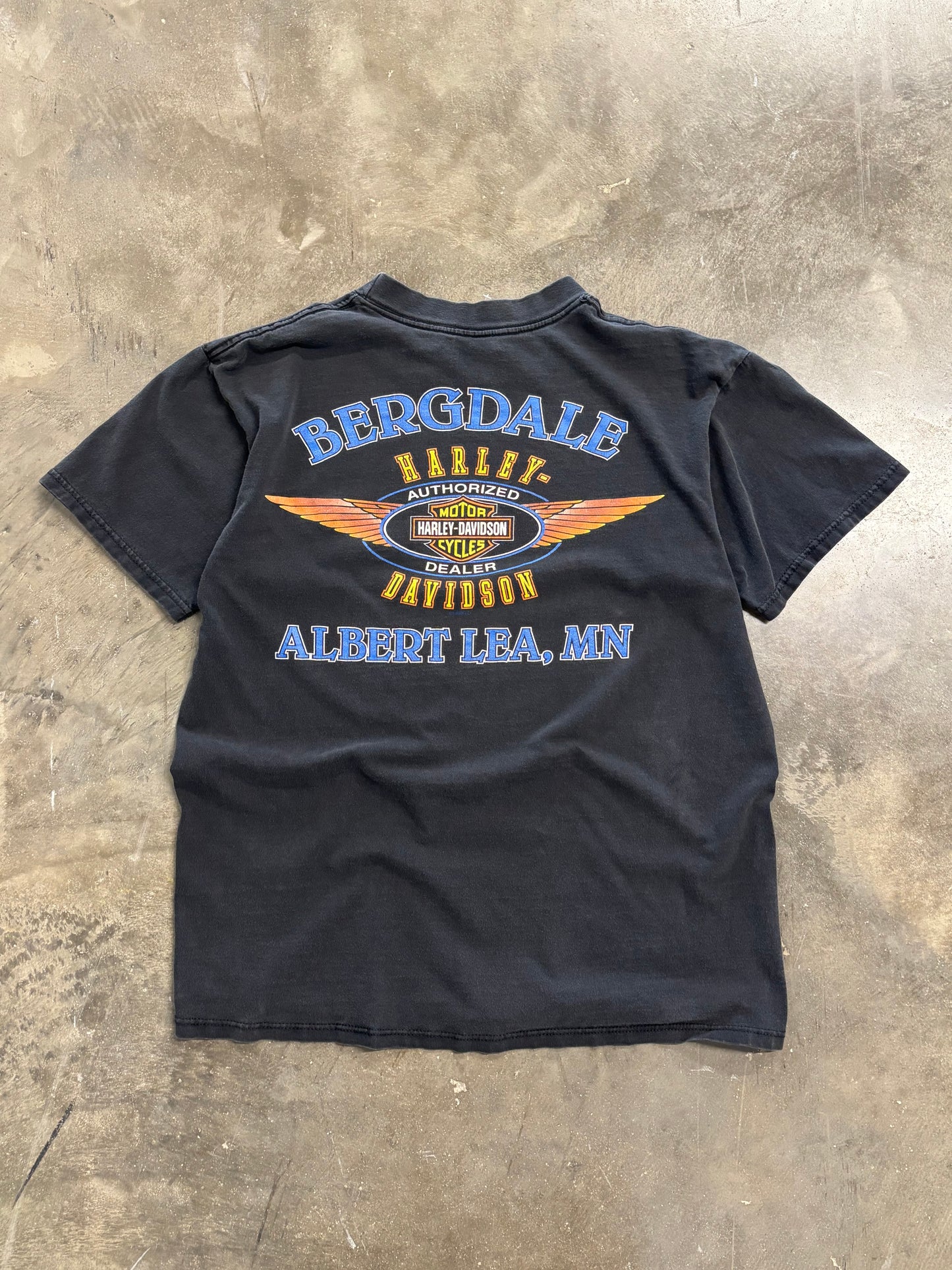 Vintage Harley Davidson Flaming Eagle shirt size large