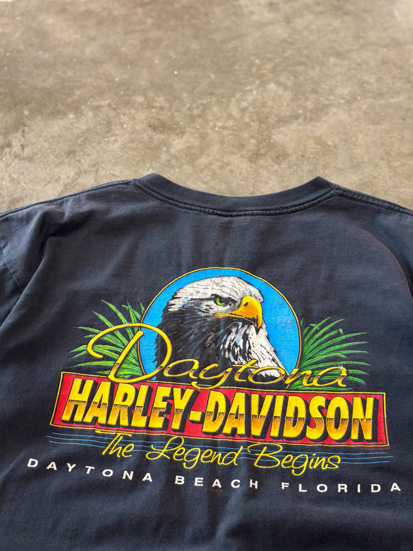 Vintage Harley Davidson wolf shirt size large