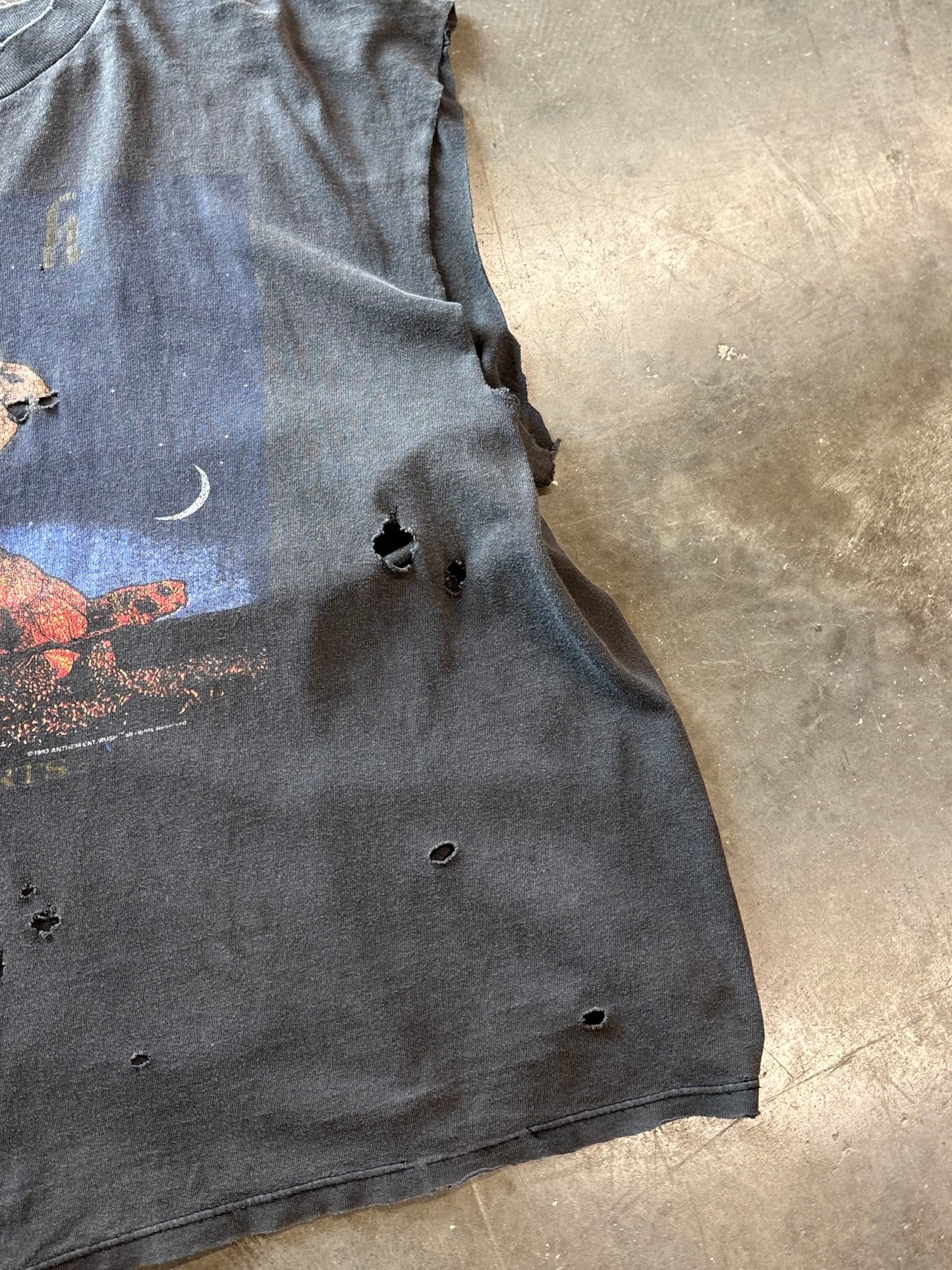 Vintage Rush thrashed chopped shirt size xl